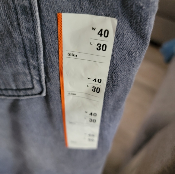 NWT Goodfelloe Men's GrayBlue Jeans Size 40x30 - Picture 10 of 12